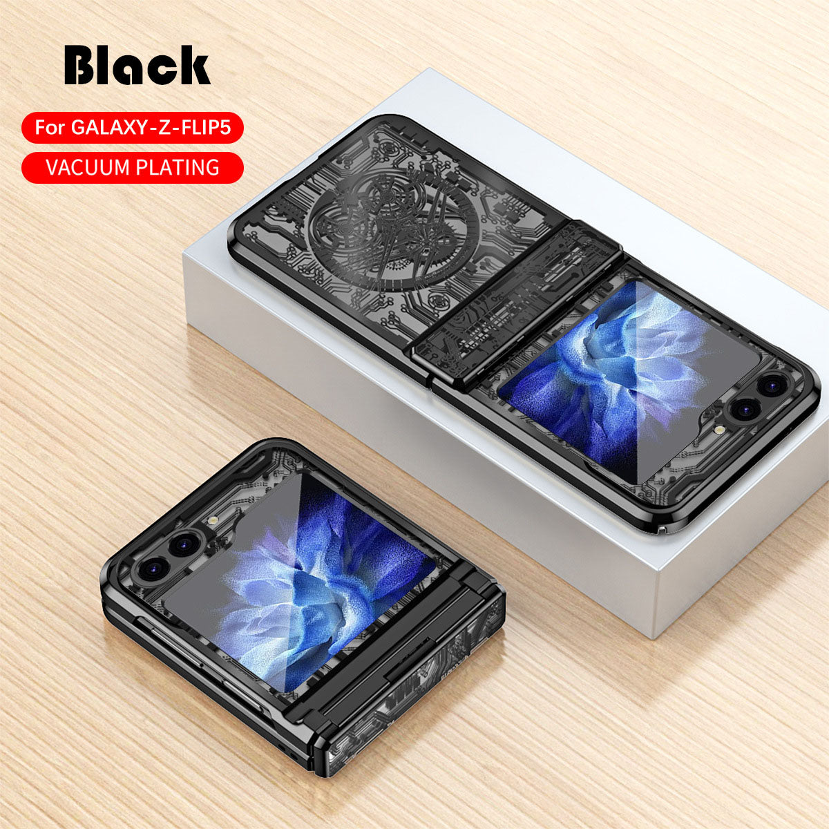 Luxury Electroplated Samsung Flip5 5G Case All-inclusive Drop-proof Protective Case