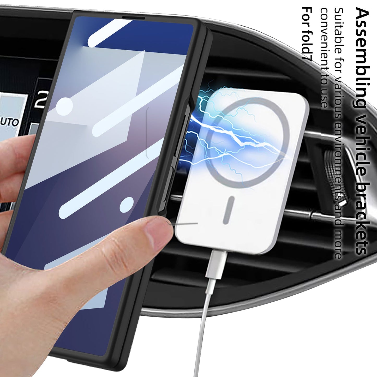 Luxury Shockproof Magnetic Phone Case With Screen Protector For Galaxy Z Fold 7/6/5/4/3