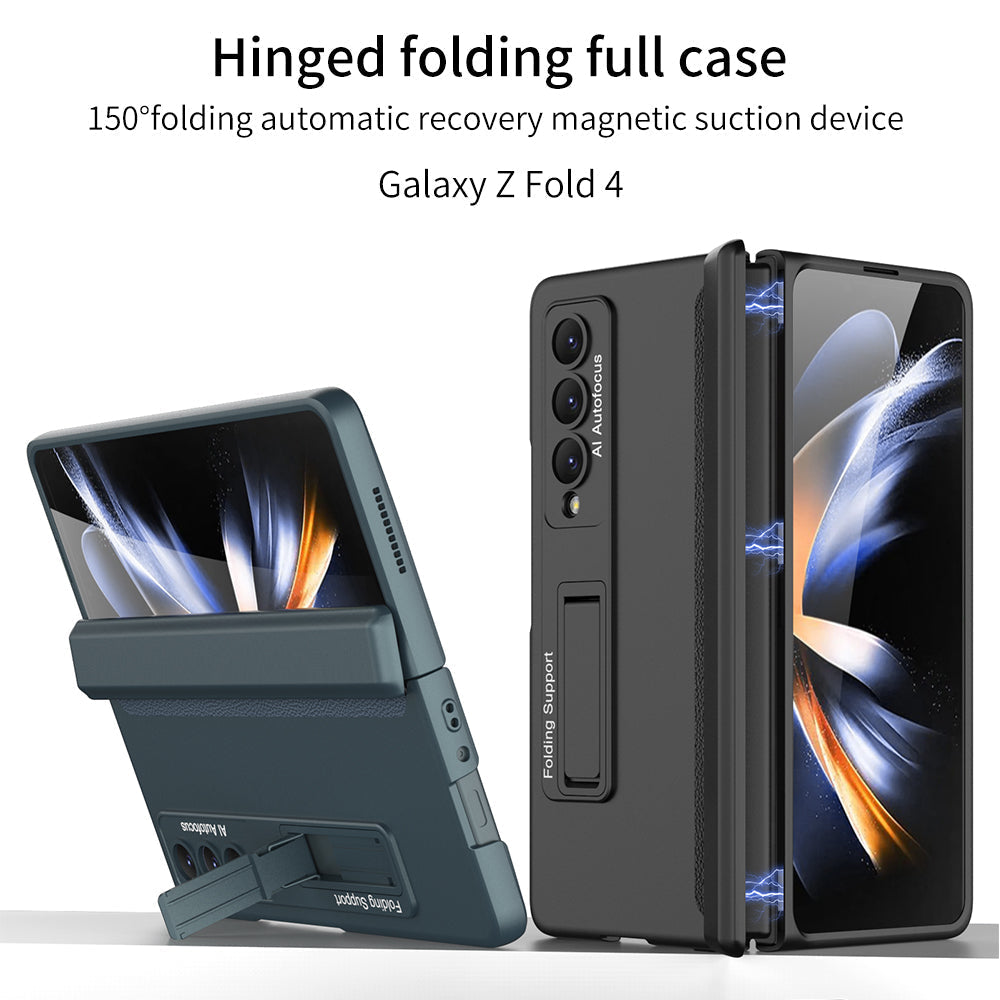 Magnetic Frame Plastic Stand All-included Case For Samsung Galaxy Z Fold4 Fold3 5G - mycasety2023 Mycasety