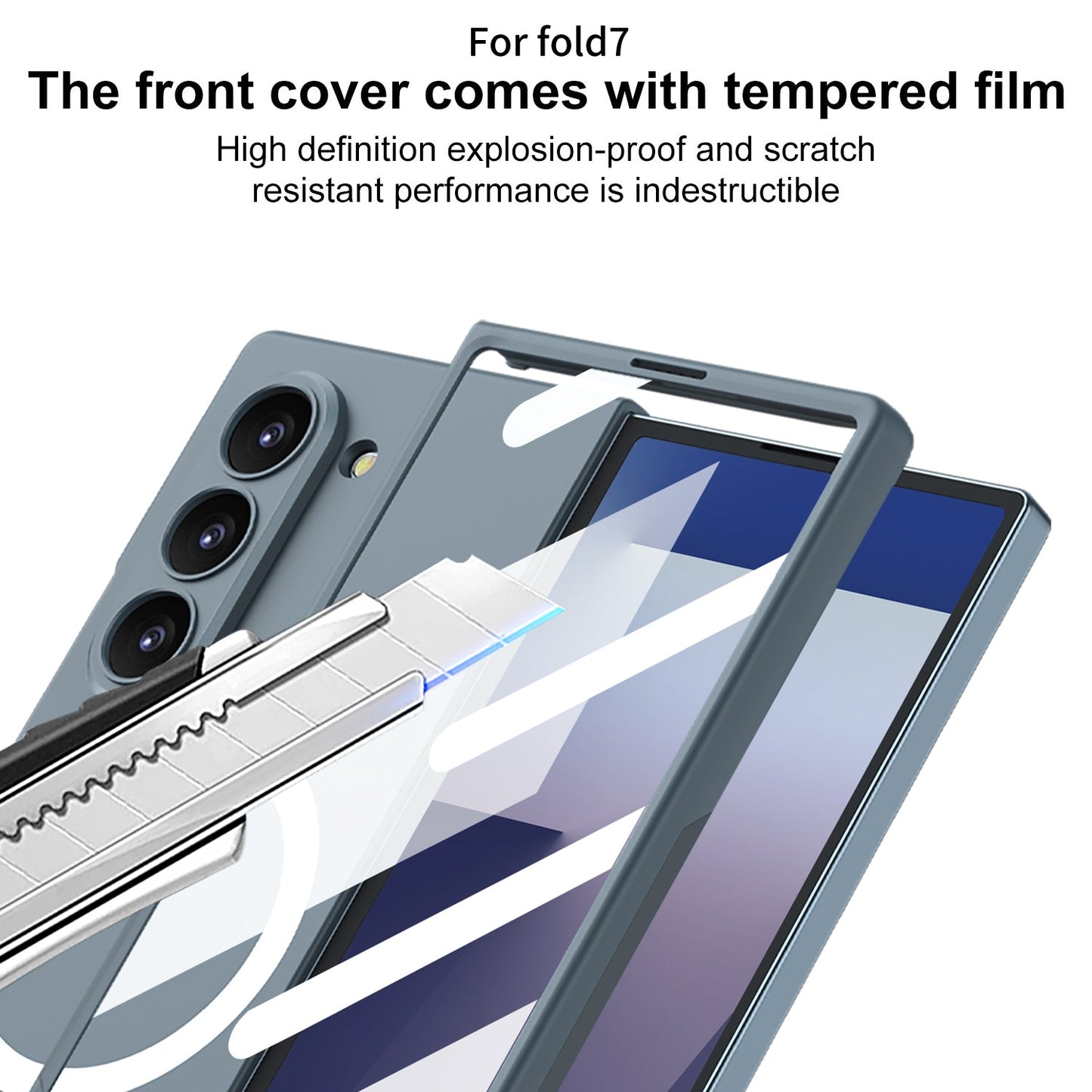 Luxury Shockproof Magnetic Phone Case With Screen Protector For Galaxy Z Fold 7/6/5/4/3