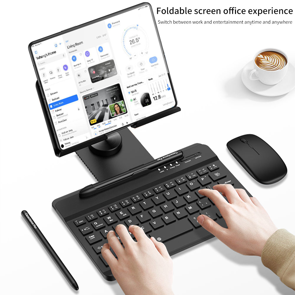 Keyboard Office Bracket For Samsung Galaxy Z Fold4 Fold3 Fold2/1 5G With Stylus And Mouse - Mycasety Mycasety