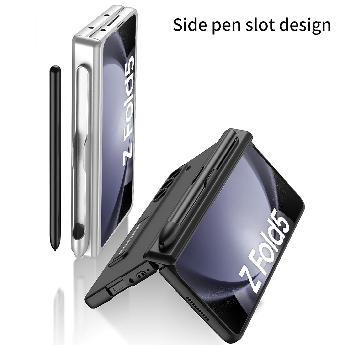 Magnetic Hinge S Pen Slot Ultra-Thin Phone Case For Samsung Galaxy Z Fold5 Fold4 Fold3 - mycasety2023 Mycasety