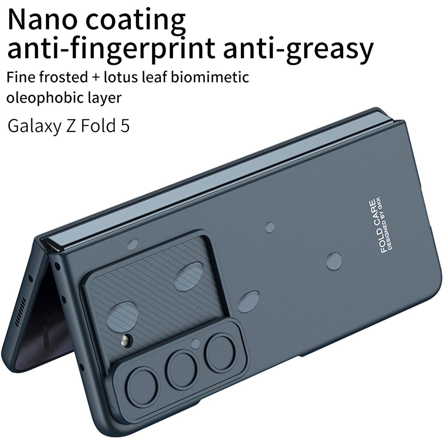 All-inclusive Lens Slide Protector Phone Case With Back Screen Protector For Samsung Galaxy Z Fold5 - Mycasety Mycasety