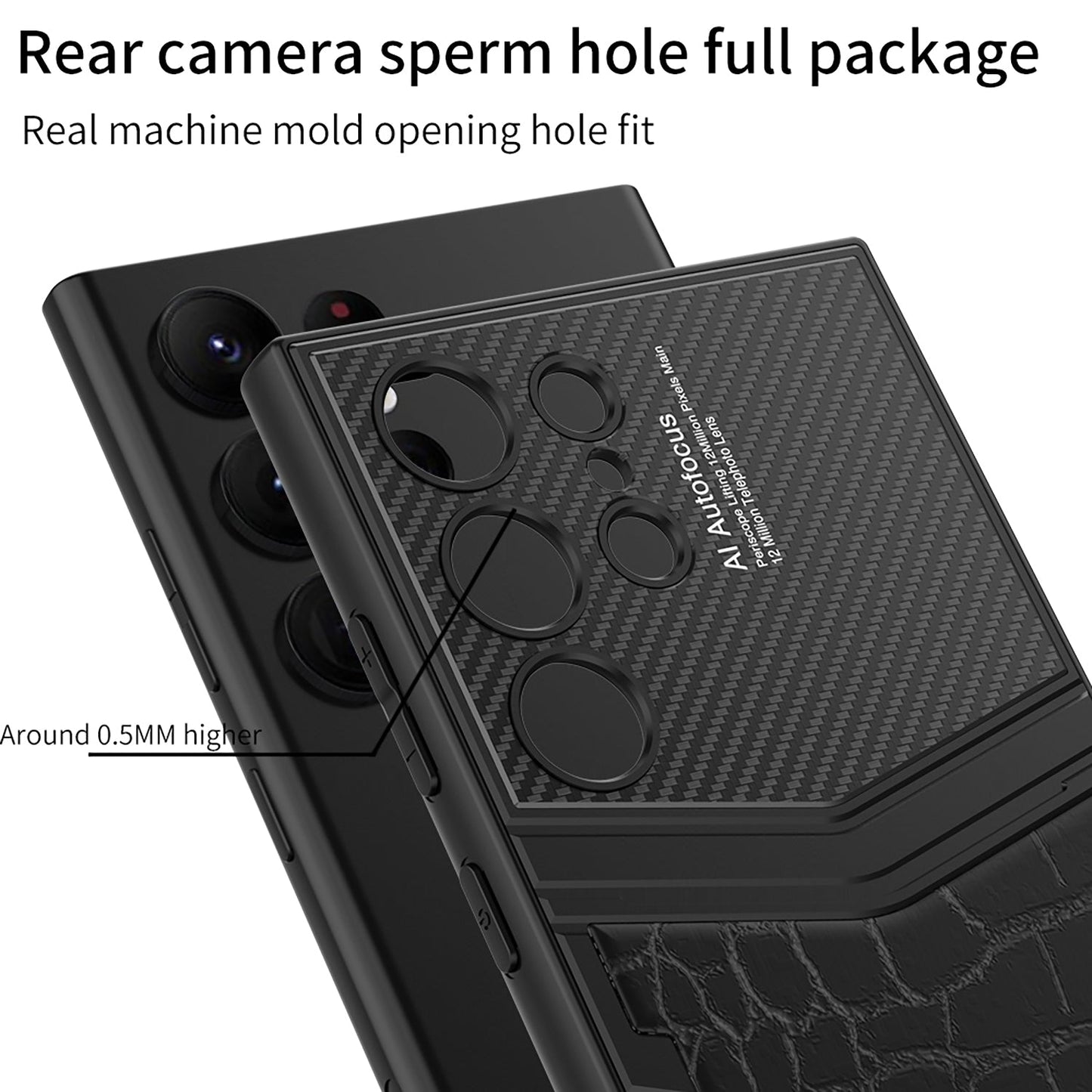 Armor Leather Protective Phone Case For Samsung Galaxy S24 S23 Ultra Plus - Mycasety Mycasety
