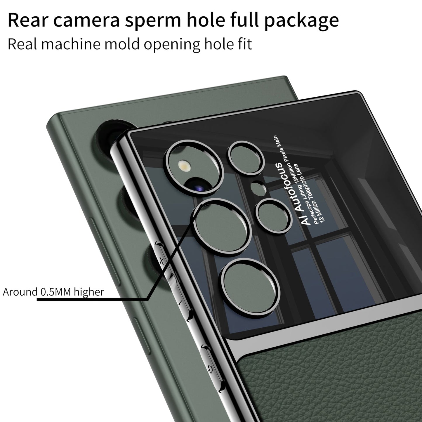 Leather Electroplated Phone Case For Samsung Galaxy S24 S23 Ultra Plus - Mycasety Mycasety