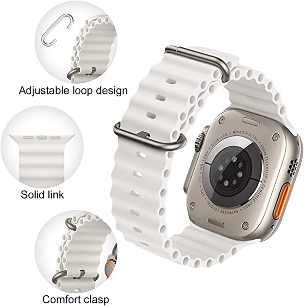 Newest Sport Ocean Bands For iWatch Apple Watch Ultra SE Series 8/7/6/5/4/3/2/1 - Mycasety Mycasety