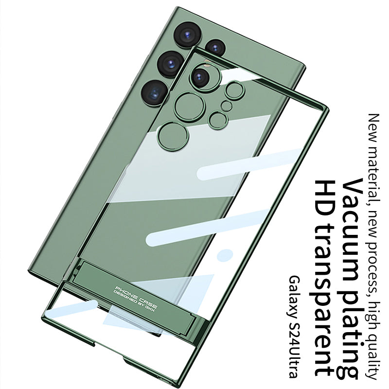 Electroplating Invisible Bracket Phone Case For Samsung Galaxy S24 S23 Ultra Plus