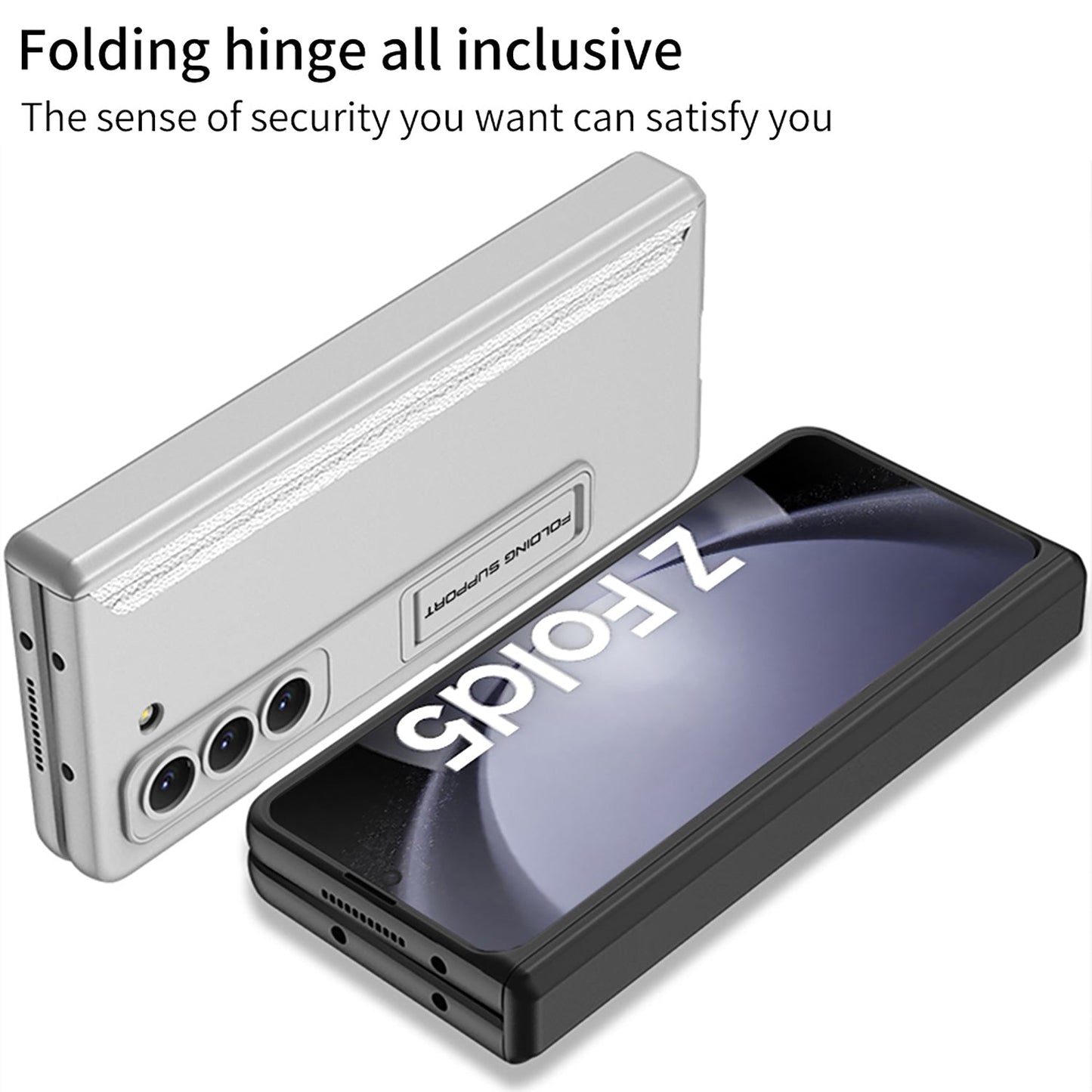 Magnetic Hinge Hidden Bracket All-included Case For Samsung Galaxy Z Fold5 Fold4 Fold3 Fold2 - mycasety2023 Mycasety