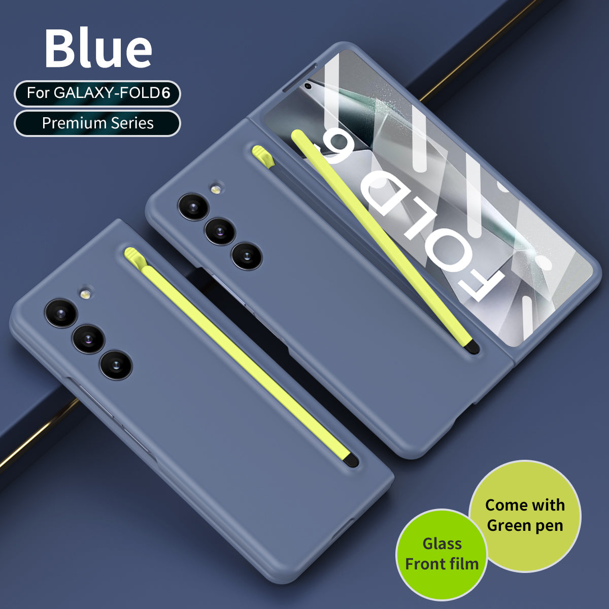 Anti-fall Protective Phone Case With Pen Tray Shell and Film For Galaxy Z Fold 7/6/5/4/3