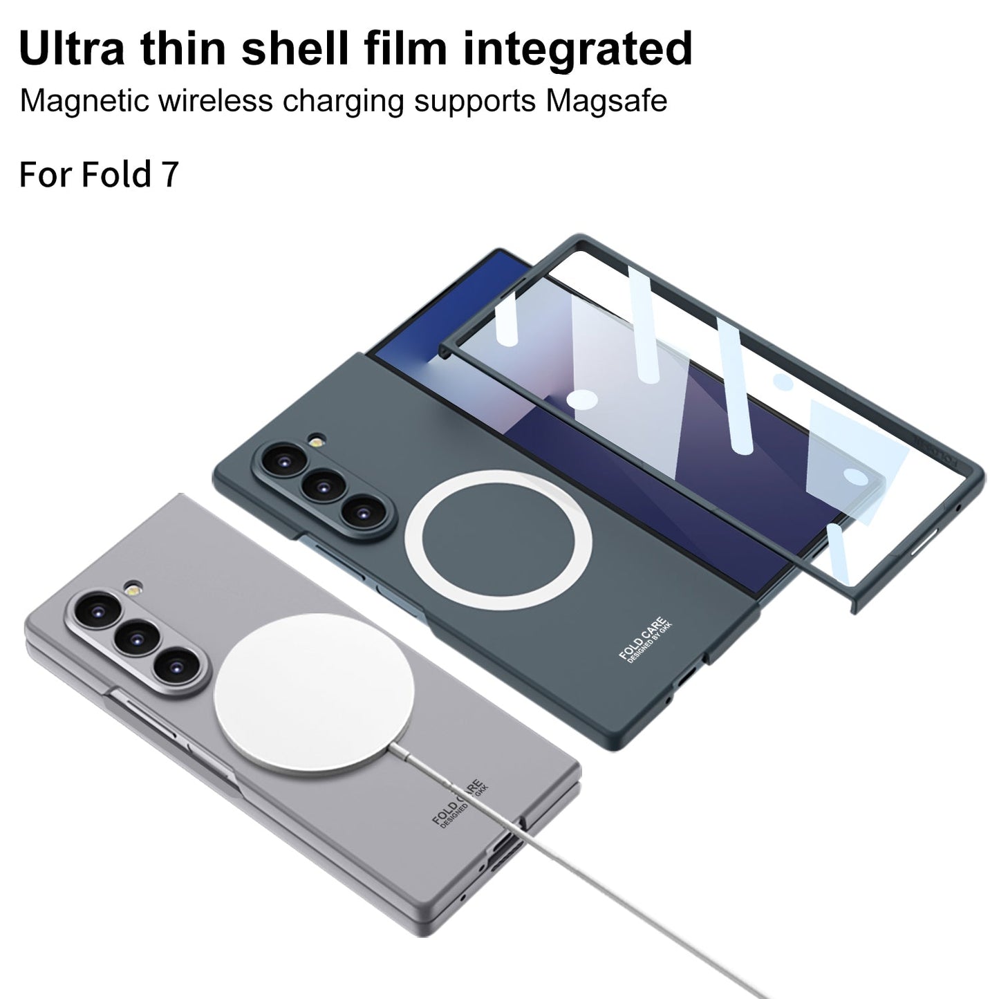 Luxury Shockproof Magnetic Phone Case With Screen Protector For Galaxy Z Fold 7/6/5/4/3