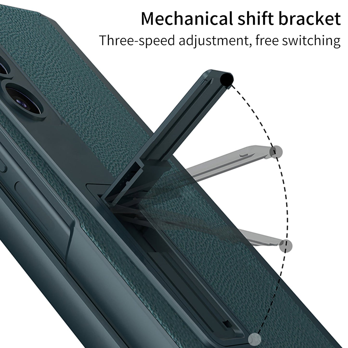 Magnetic Hinge Pen Box Protective Leather Phone Case With Back Screen Glass For Samsung Galaxy Z Fold 5/4/3 5G - mycasety2023 Mycasety