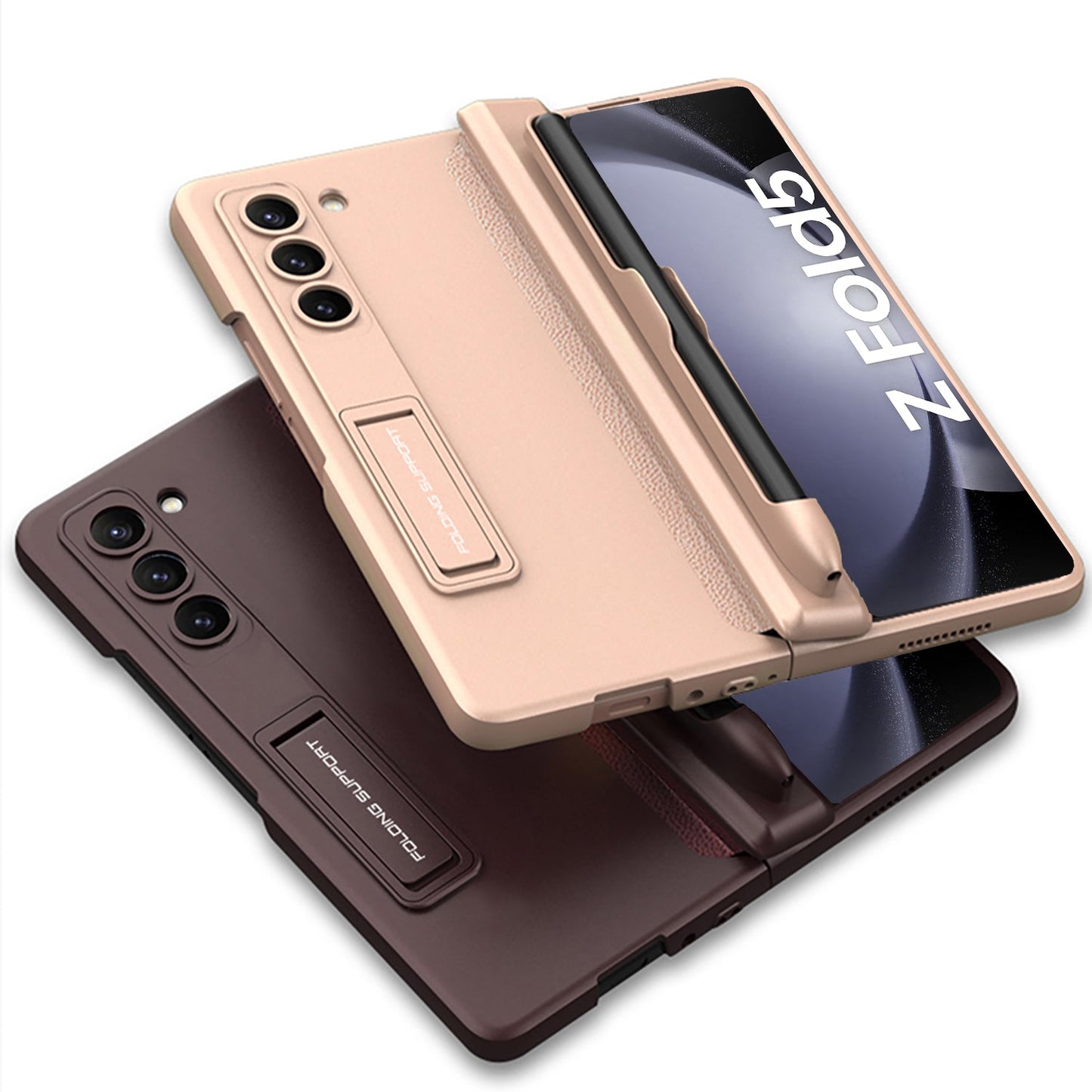 Magnetic Hinge S Pen Slot Ultra-Thin Phone Case For Samsung Galaxy Z Fold5 Fold4 Fold3 - mycasety2023 Mycasety