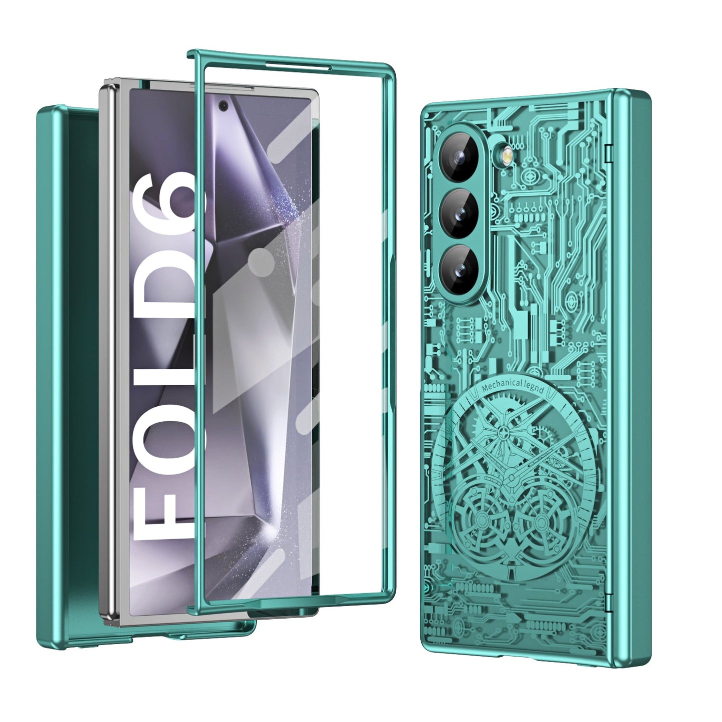 Cyberpunk Style Shockproof Phone Case For Galaxy Z Fold 6/5/4/3