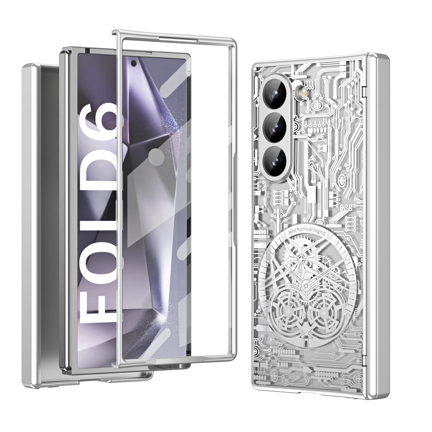 Cyberpunk Style Shockproof Phone Case For Galaxy Z Fold 6/5/4/3