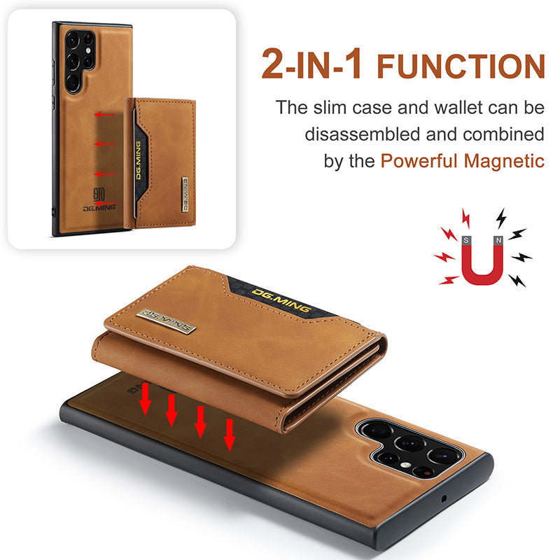 Luxury Magnetic Leather All-inclusive Protective Cover With Card Holder For Samsung Galaxy - Mycasety Mycasety