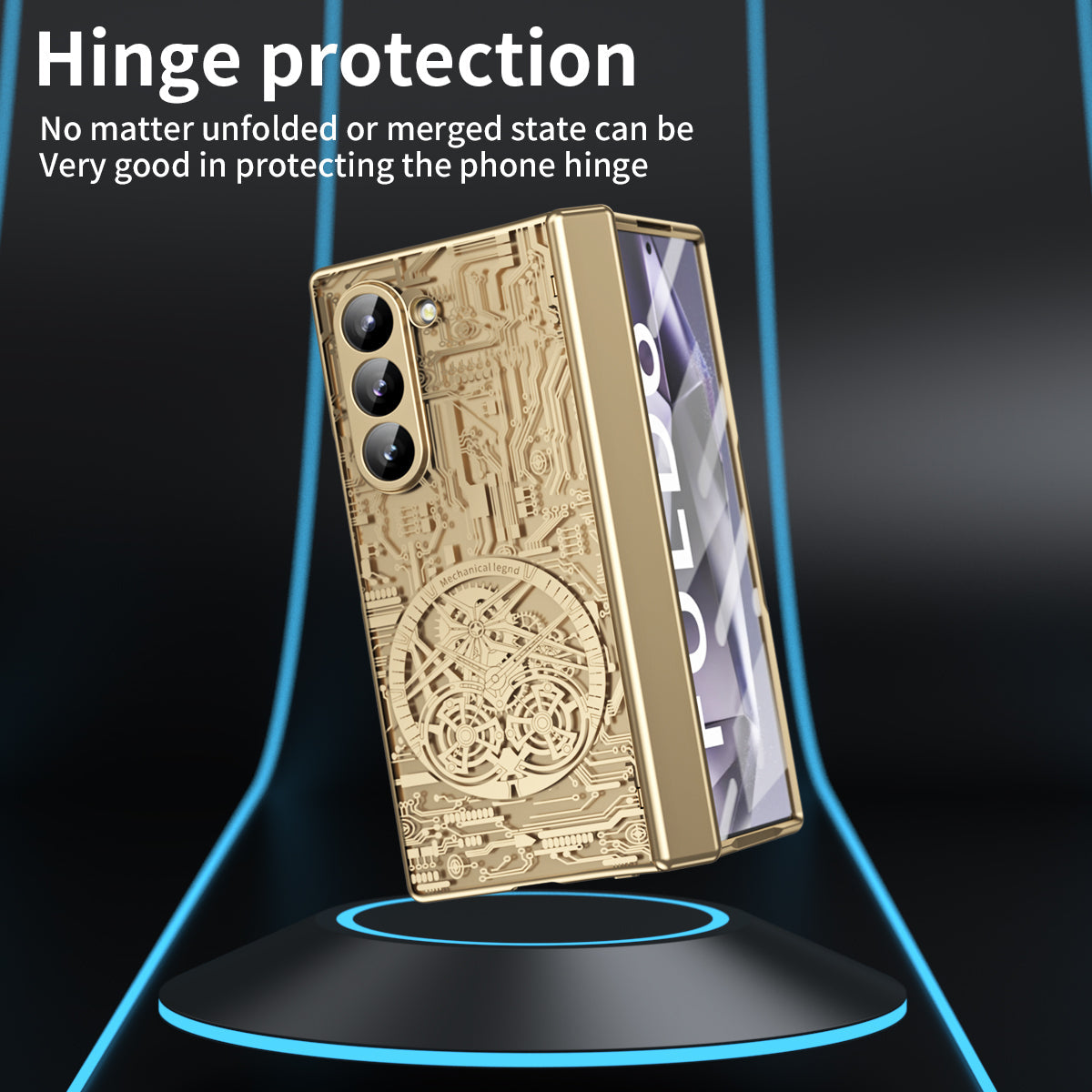 Cyberpunk Style Shockproof Phone Case For Galaxy Z Fold 6/5/4/3