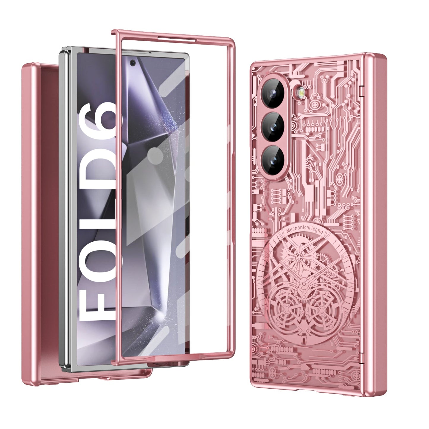 Cyberpunk Style Shockproof Phone Case For Galaxy Z Fold 6/5/4/3