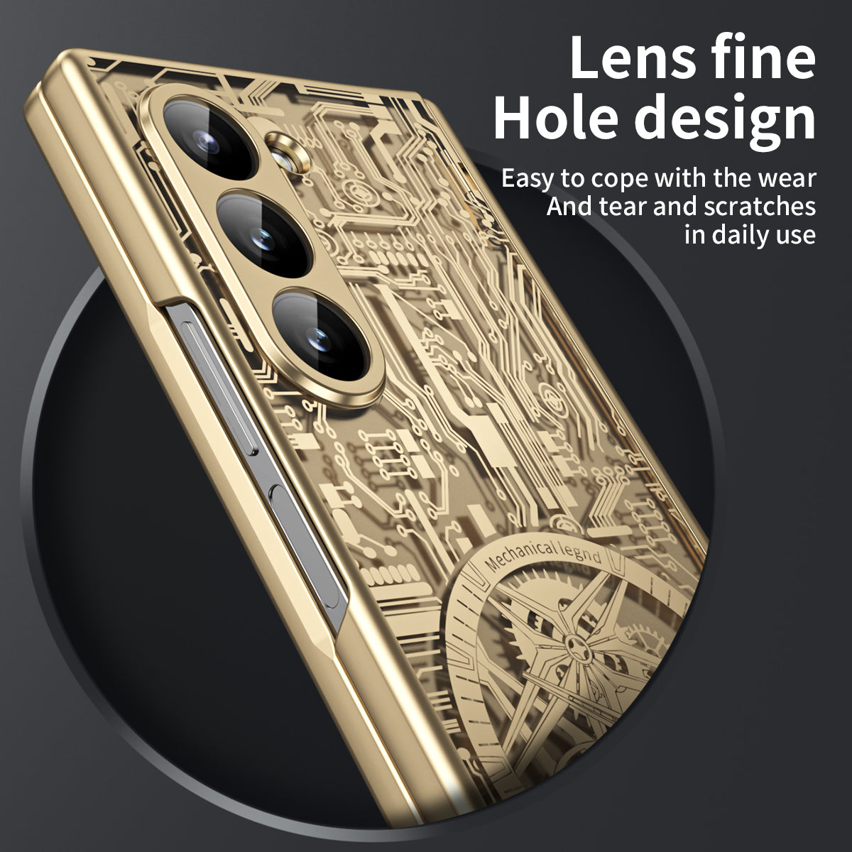 Cyberpunk Style Shockproof Phone Case For Galaxy Z Fold 6/5/4/3