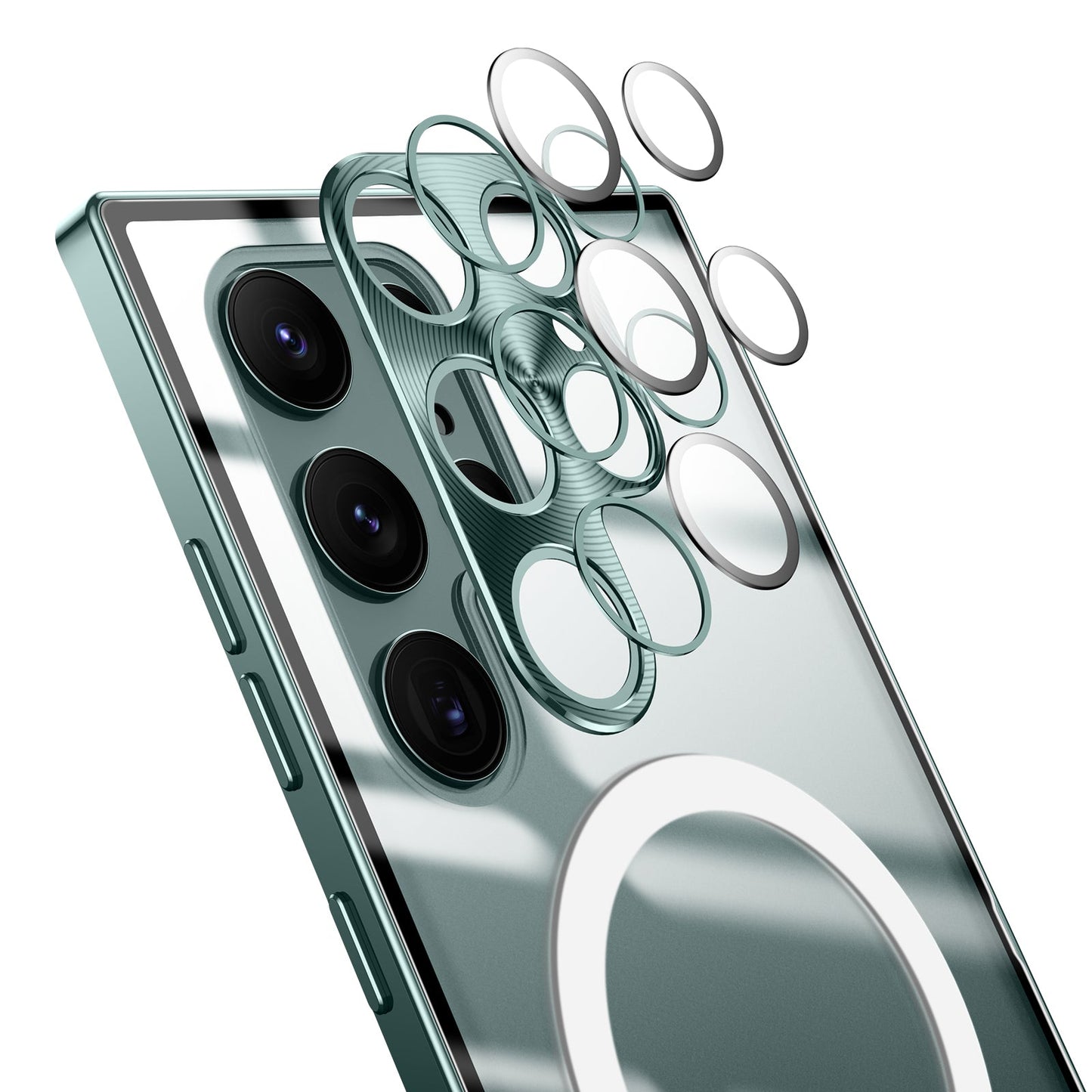 Magnetic Magsafe Metal Case for Galaxy S25 S24 S23 S22 S21 Ultra Plus Note20 Ultra