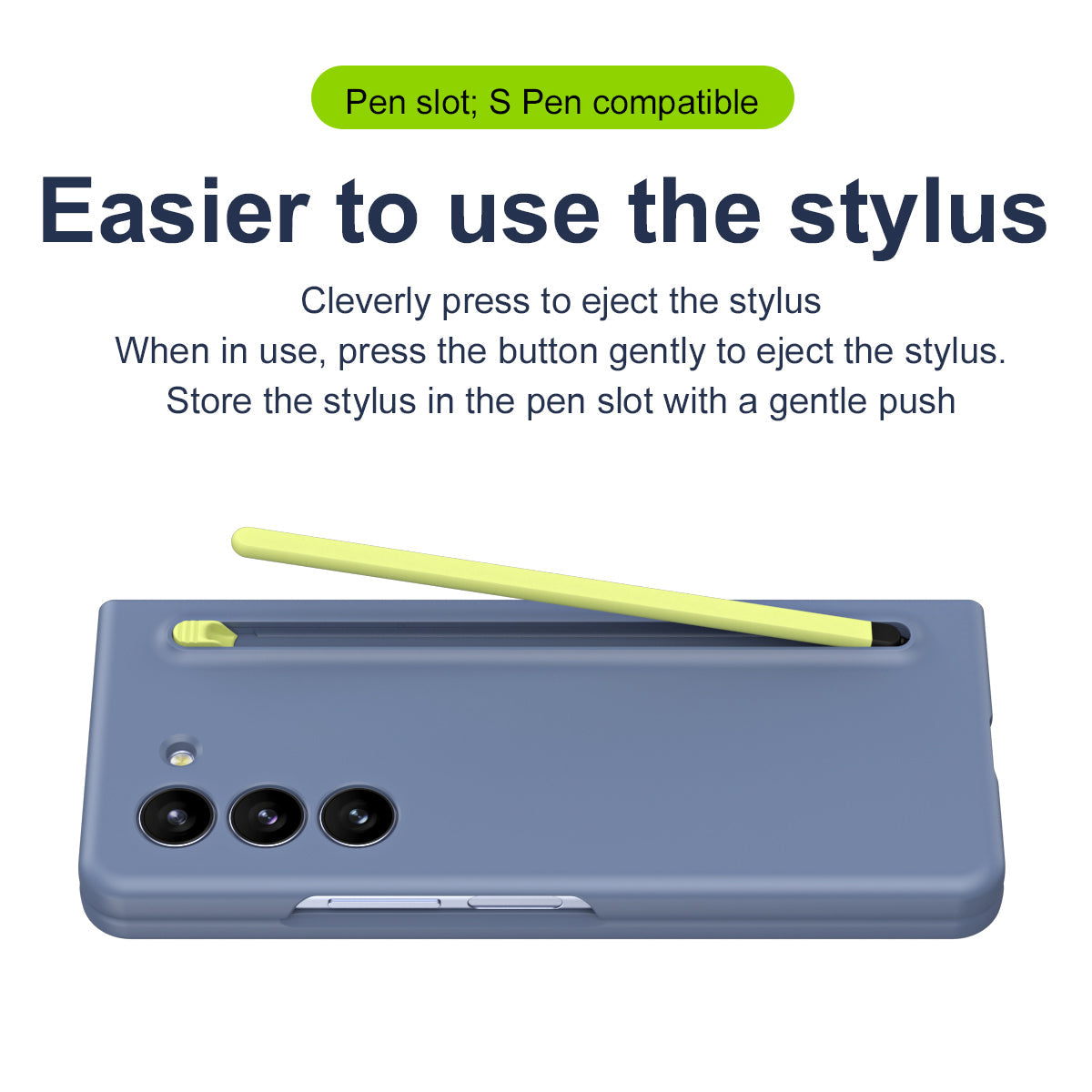 Anti-fall Protective Phone Case With Pen Tray Shell and Film For Galaxy Z Fold 7/6/5/4/3