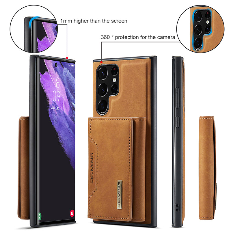 Luxury Magnetic Leather All-inclusive Protective Cover With Card Holder For Samsung Galaxy - Mycasety Mycasety