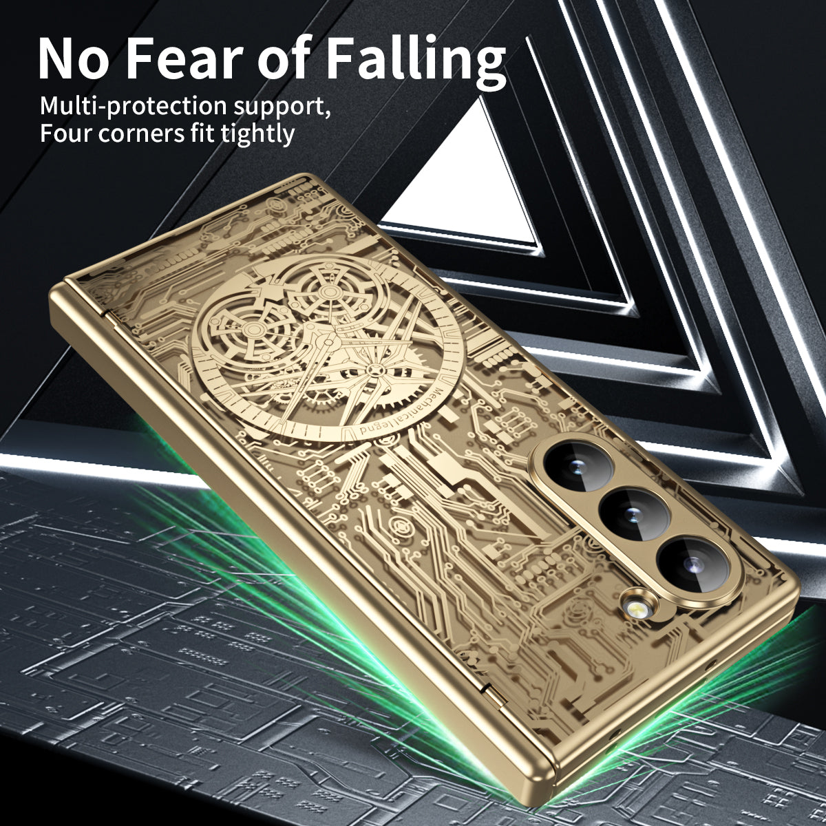 Cyberpunk Style Shockproof Phone Case For Galaxy Z Fold 6/5/4/3