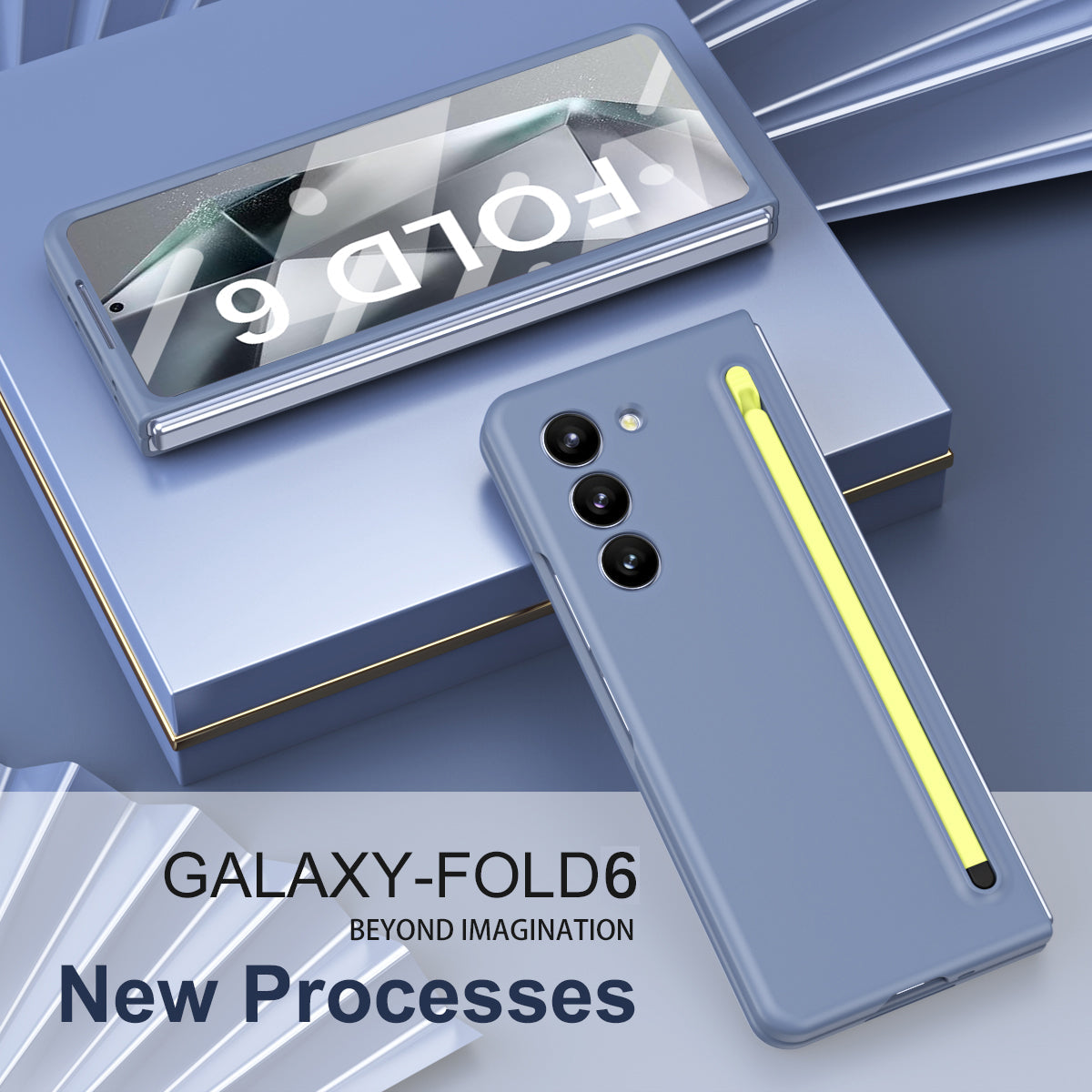 Anti-fall Protective Phone Case With Pen Tray Shell and Film For Galaxy Z Fold 7/6/5/4/3