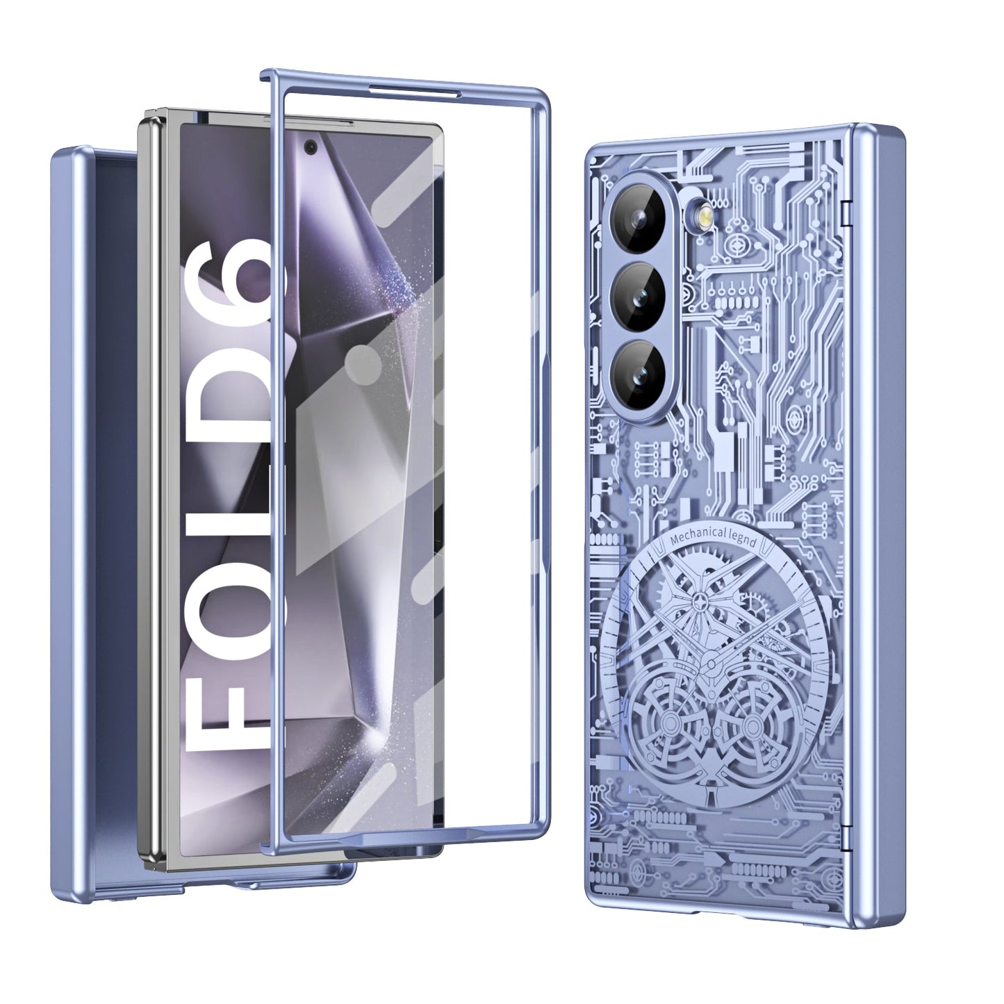 Cyberpunk Style Shockproof Phone Case For Galaxy Z Fold 6/5/4/3