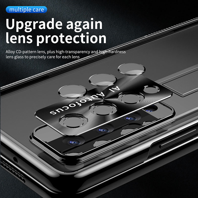 Luxury Magnetic Hinge Transparent Case For Samsung Galaxy Z Fold4 Fold3 5G - Mycasety Mycasety