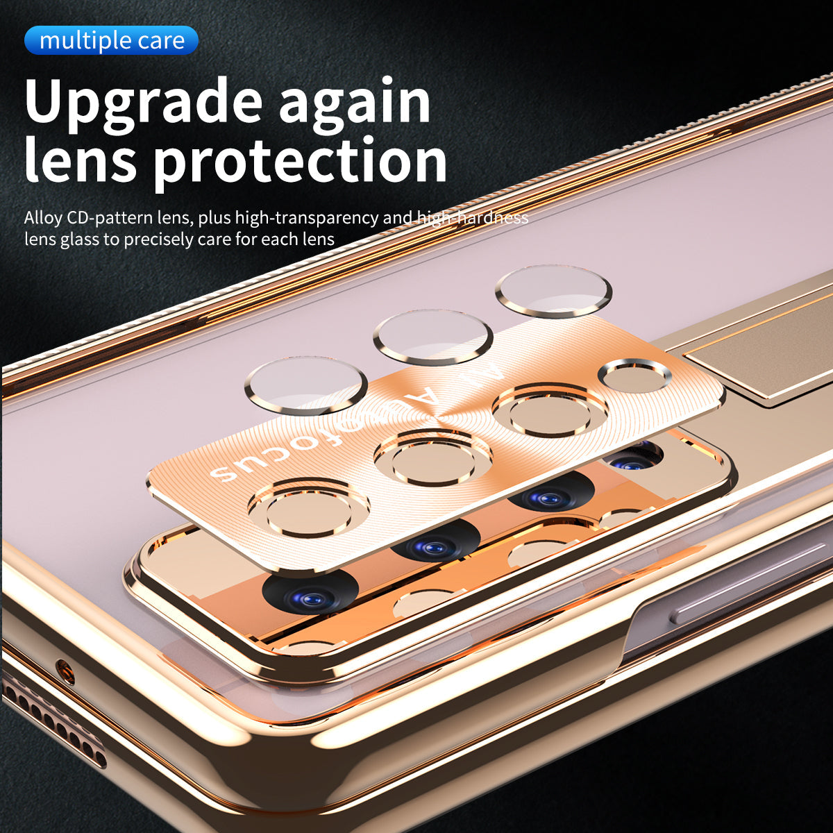 Magnetic Hinge Plating Case For Galaxy Z Fold5 Fold4 Fold3 With Double Hinge Protector - mycasety2023 Mycasety