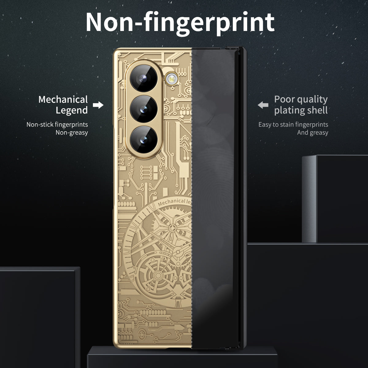 Cyberpunk Style Shockproof Phone Case For Galaxy Z Fold 6/5/4/3