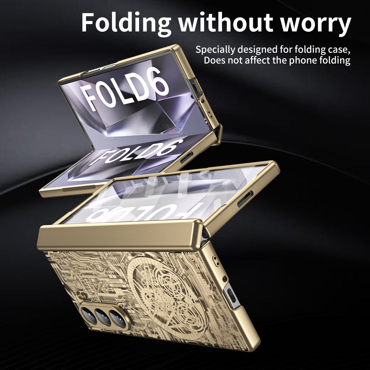 Cyberpunk Style Shockproof Phone Case For Galaxy Z Fold 6/5/4/3