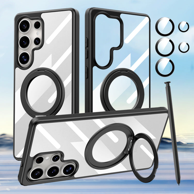 Magnetic Bracket Anti-fall Protective Phone Case For Galaxy