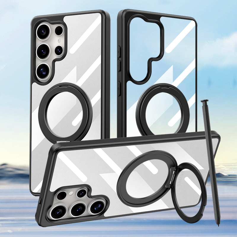 Magnetic Bracket Anti-fall Protective Phone Case For Galaxy