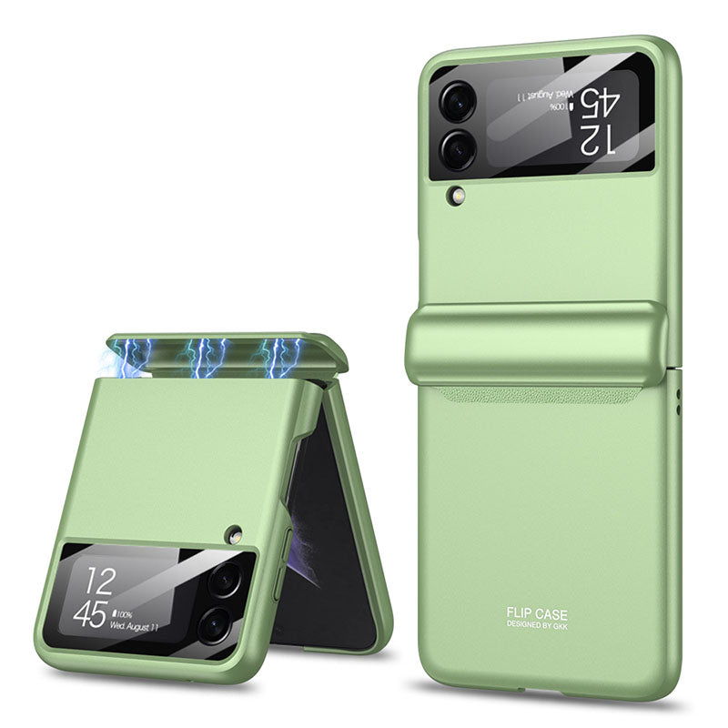 Magnetic All-included Shockproof Phone Case For Samsung Galaxy Flip5 Flip4 Flip3 5G With Back Screen Protector - Mycasety Mycasety