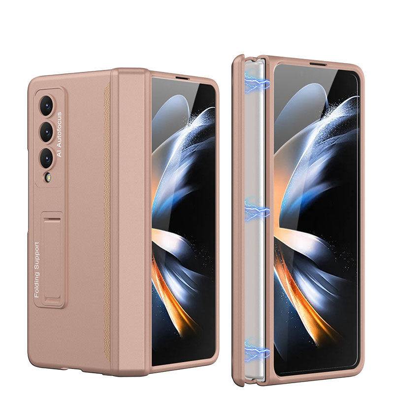Magnetic Frame Plastic Stand All-included Case For Samsung Galaxy Z Fold4 Fold3 5G - mycasety2023 Mycasety