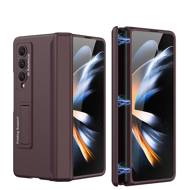 Magnetic Frame Plastic Stand All-included Case For Samsung Galaxy Z Fold4 Fold3 5G - mycasety2023 Mycasety