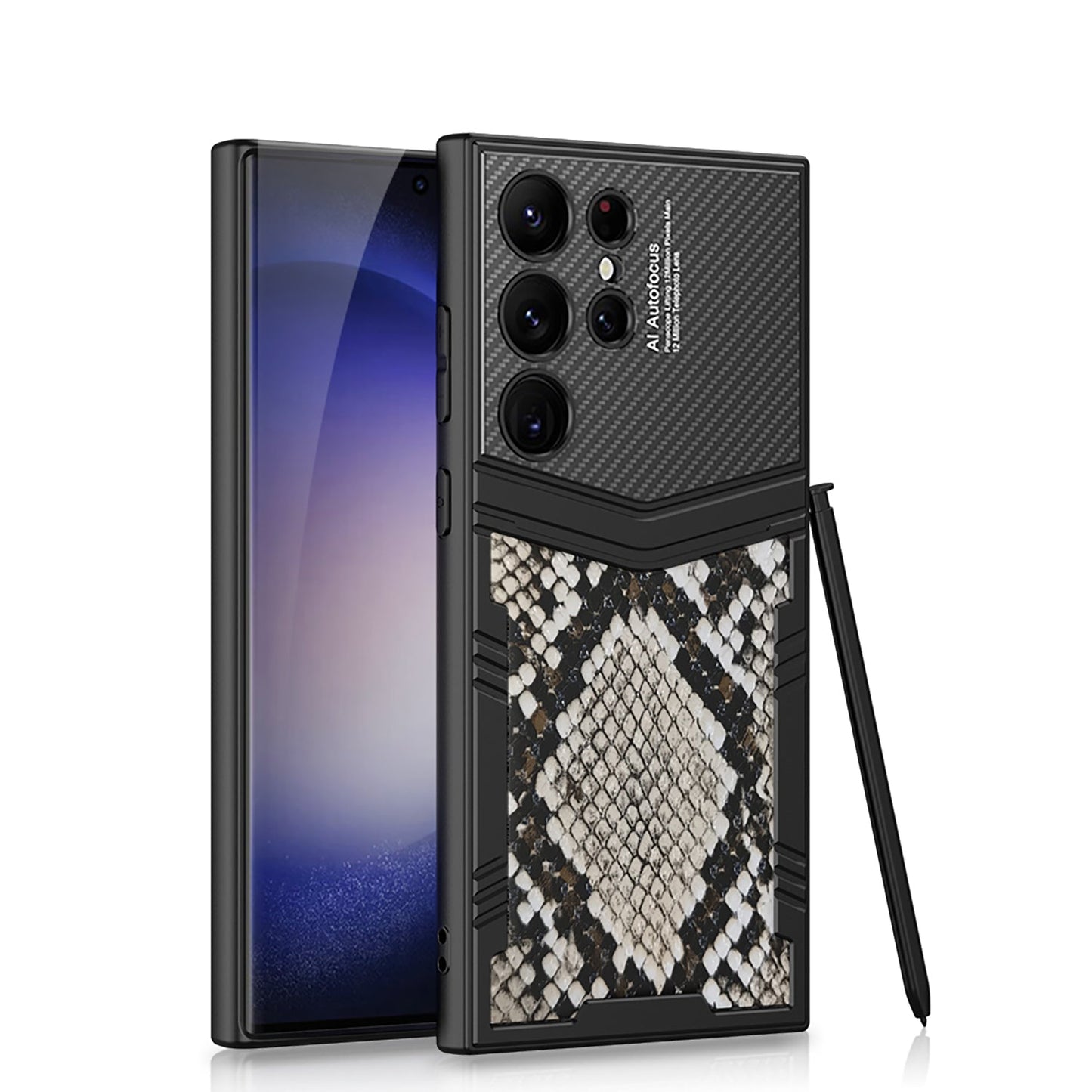 Armor Leather Protective Phone Case For Samsung Galaxy S24 S23 Ultra Plus - Mycasety Mycasety