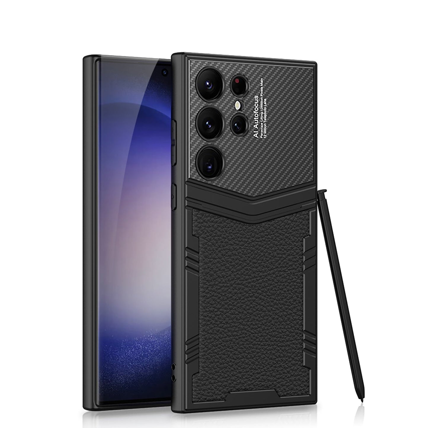 Armor Leather Protective Phone Case For Samsung Galaxy S24 S23 Ultra Plus - Mycasety Mycasety