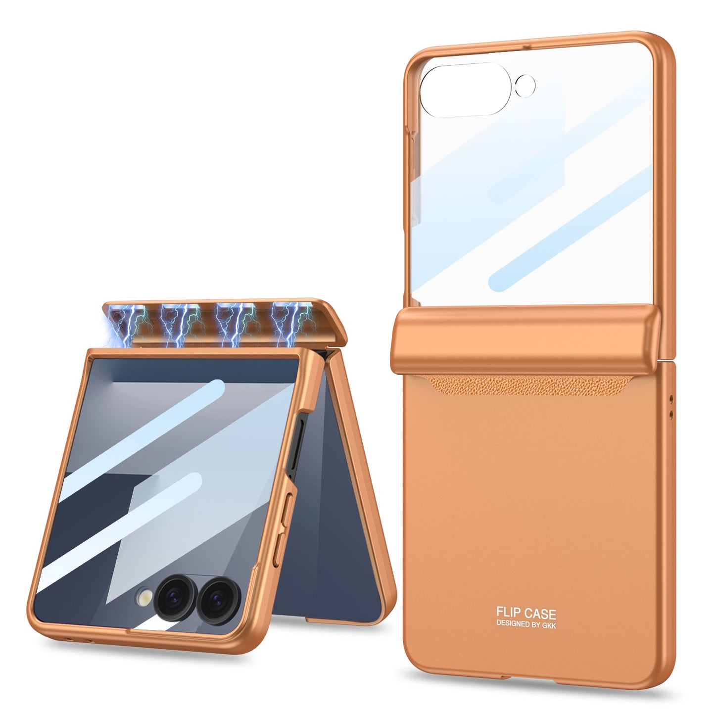 Magnetic All-included Shockproof Phone Case For Galaxy Flip 7/6/5/4/3 With Back Screen Protector