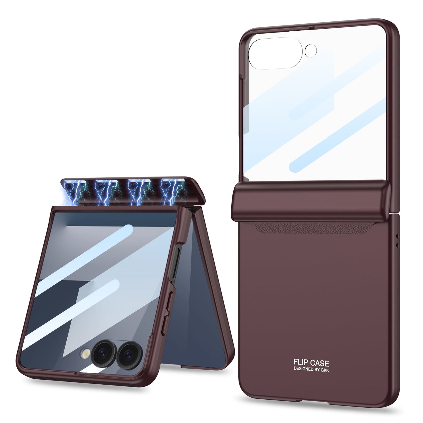 Magnetic All-included Shockproof Phone Case For Galaxy Flip 7/6/5/4/3 With Back Screen Protector