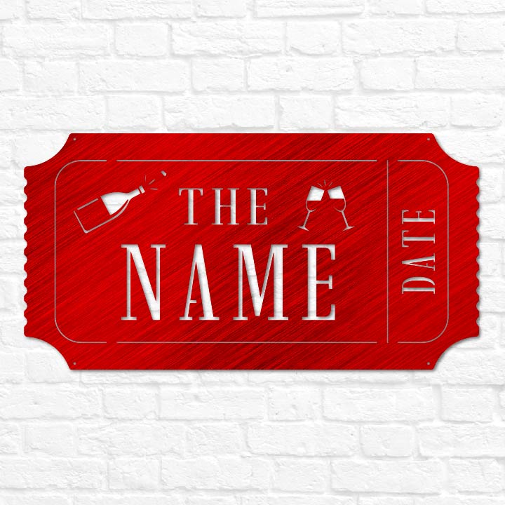 Ticket Stub Monogram