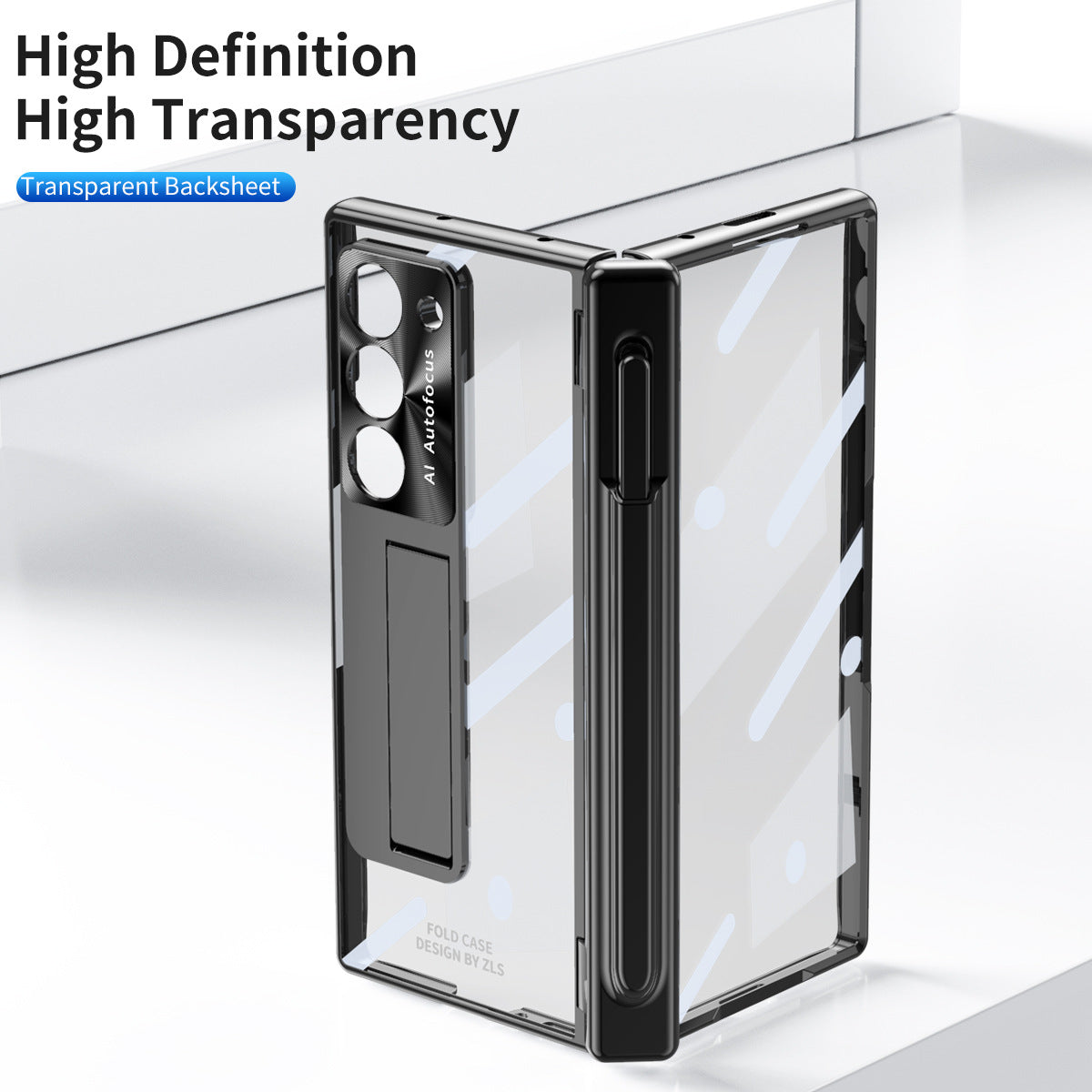 Magnetic Hinge Plating Case For Galaxy Z Fold6 Fold5 Fold4 Fold3 With Double Hinge Protector