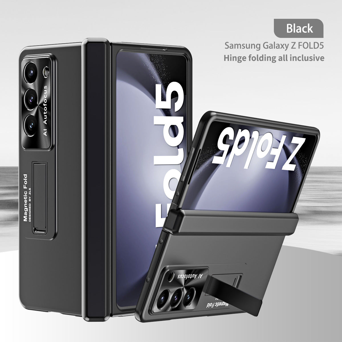 Electroplated Magnetic Hinge All-inclusive Protective Phone Case For Samsung Galaxy Z Fold3 Fold4 Fold5 - Mycasety Mycasety