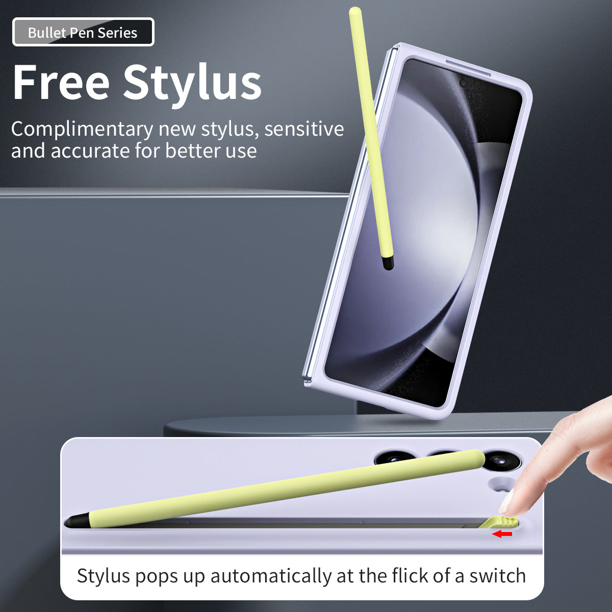 Anti-fall Protective Phone Case With Pen Tray Shell For Galaxy Z Fold 7/6/5/4/3