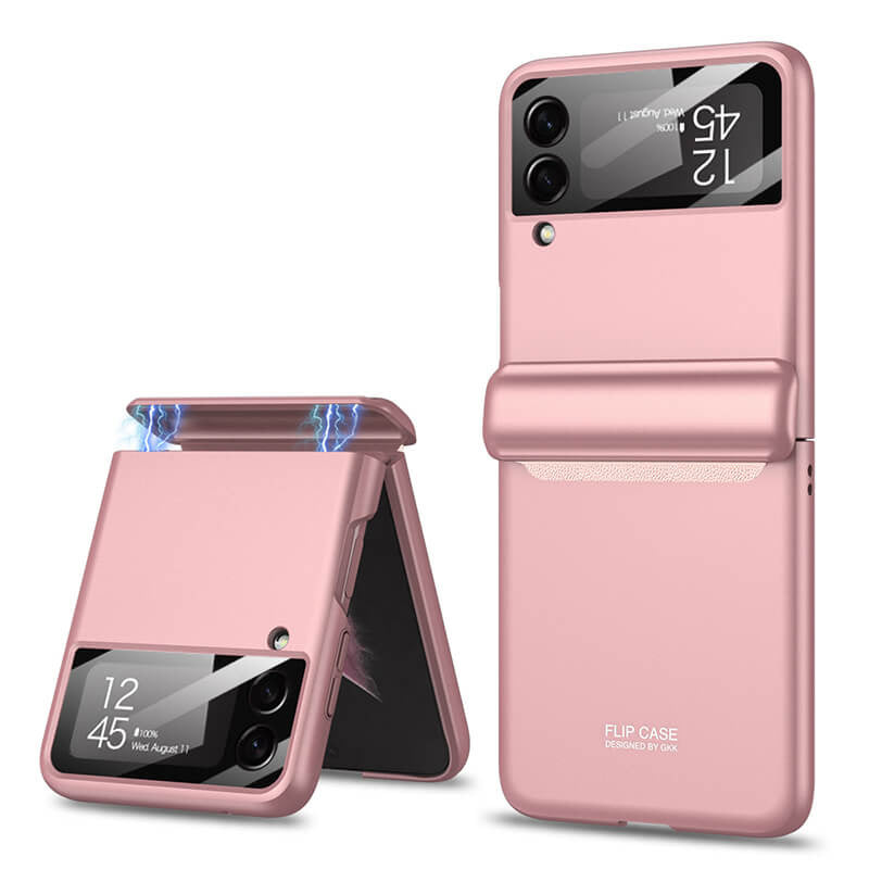 Magnetic All-included Shockproof Phone Case For Samsung Galaxy Flip5 Flip4 Flip3 5G With Back Screen Protector - Mycasety Mycasety
