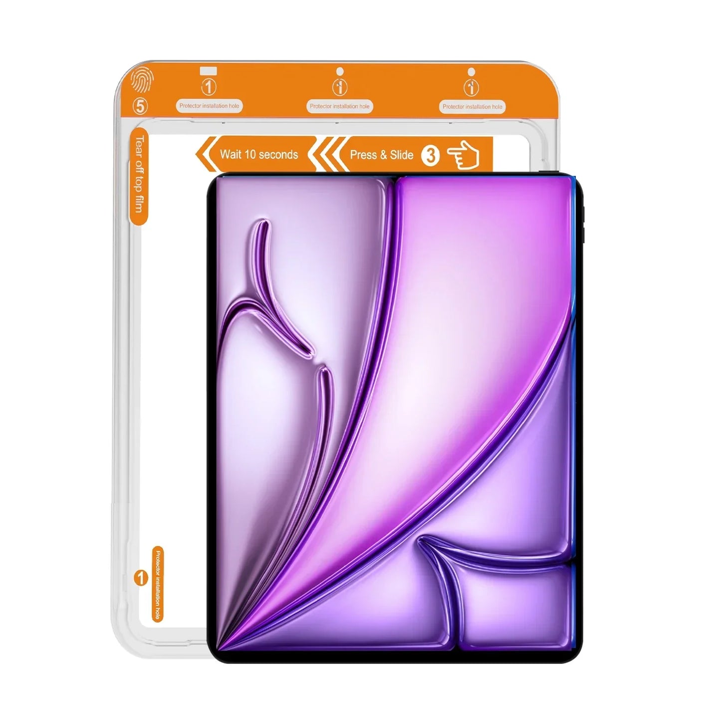 Apple iPad Pro Flat Tempered Screen Protector HD Replacement for 13\" 11\" 10.9\" 10.5\" Air Full Series Anti-Fingerprint