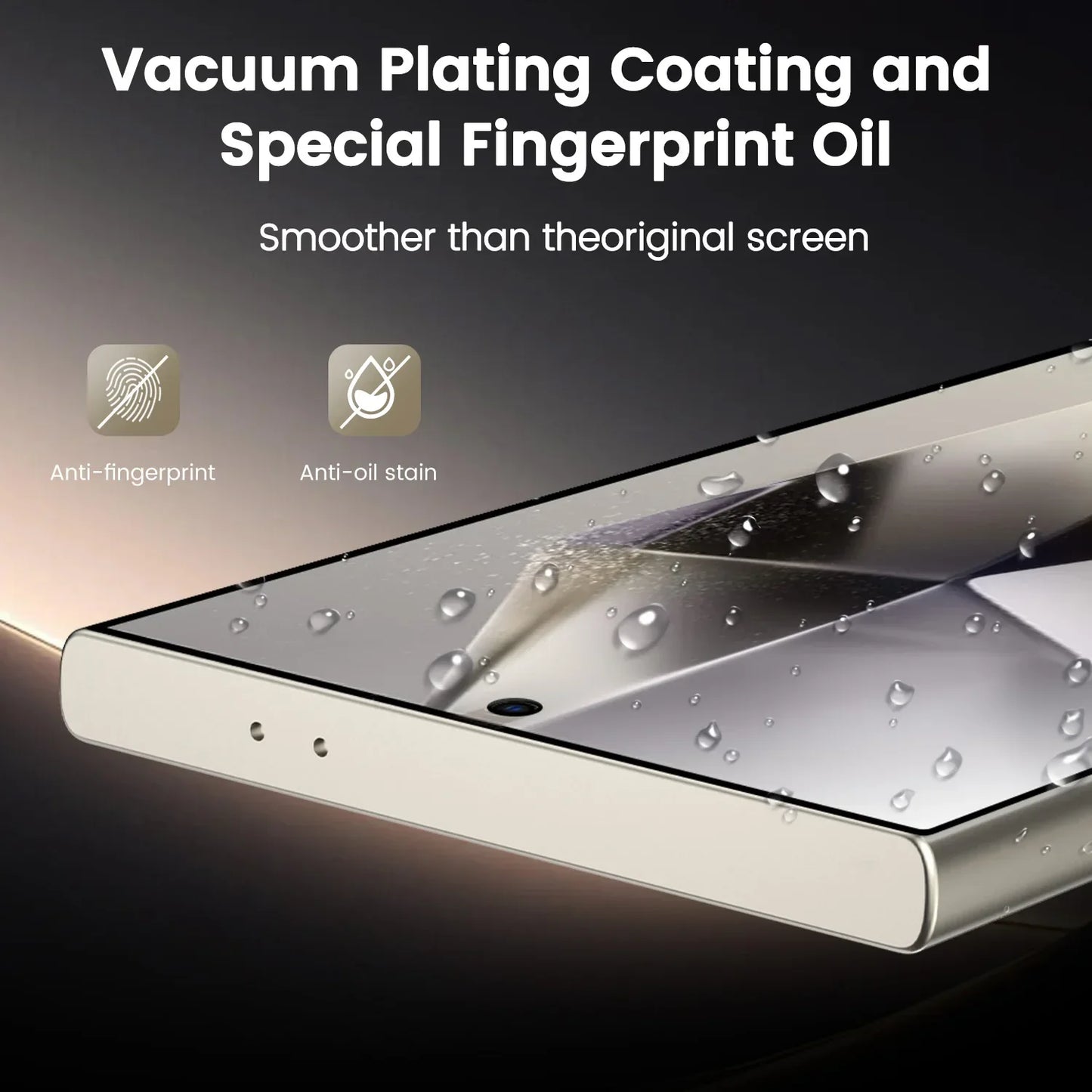 Samsung S25Edge/S25U/S24+/S23/S22+ 2.5D 9H Dust-Free Cabin Anti-Peeping Privacy Toughened Screen Protector