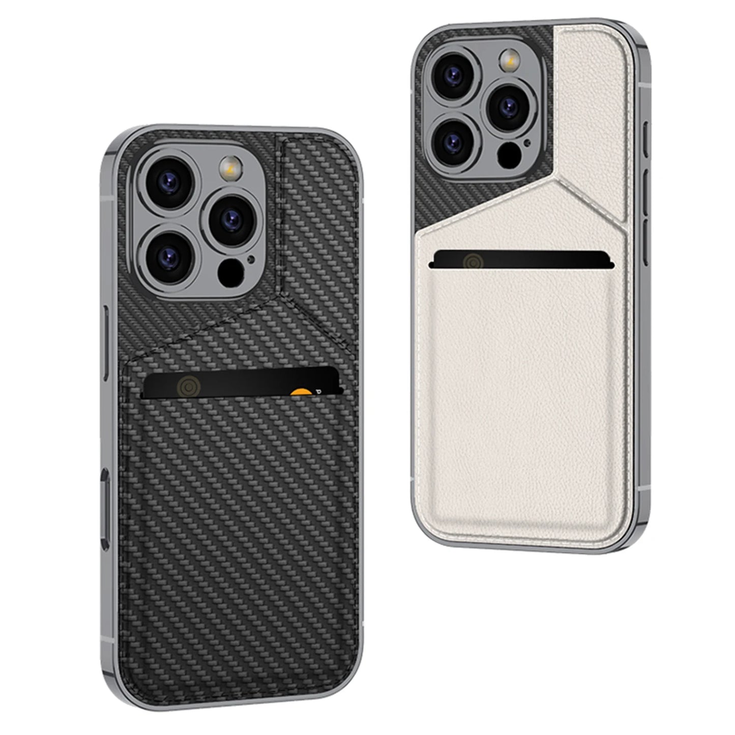 Detachable Leather Magnetic Card Pocket Phone Case for iphone 16 Pro Max