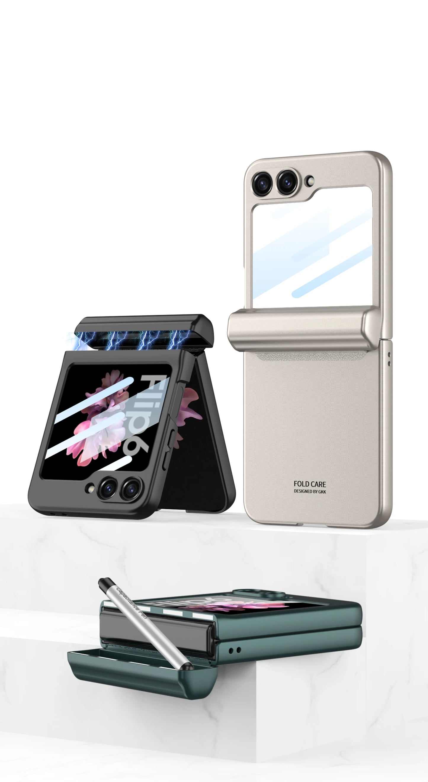 Samsung Galaxy Z Flip 6 Magnetic Folding Hinge All-inclusive Case